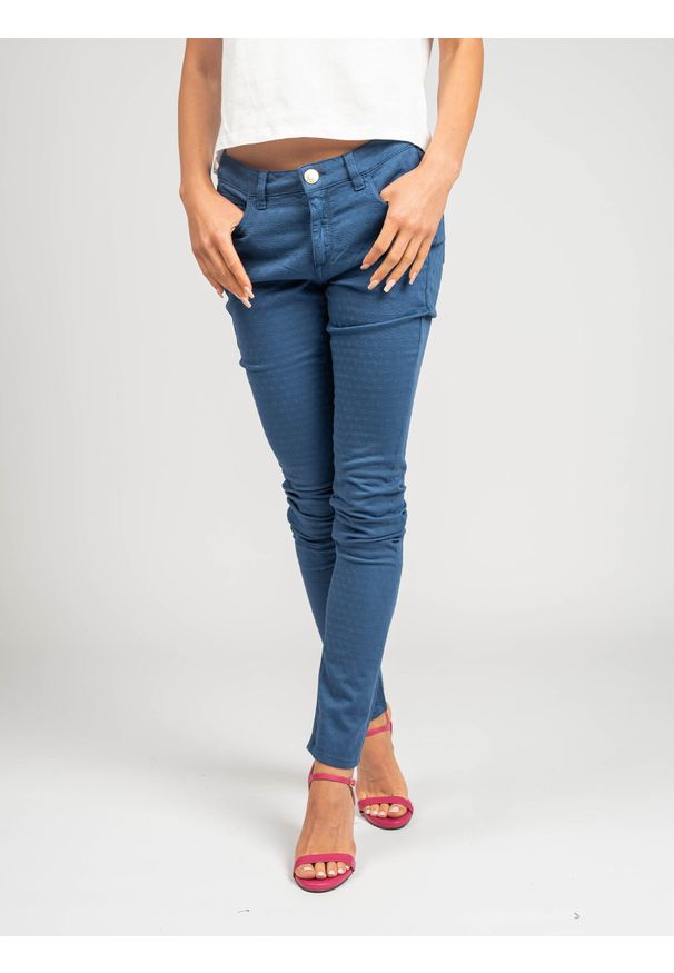 Trussardi Jeans Spodnie | 56J00059 | Kobieta | Niebieski. Kolor: niebieski. Materiał: elastan, bawełna