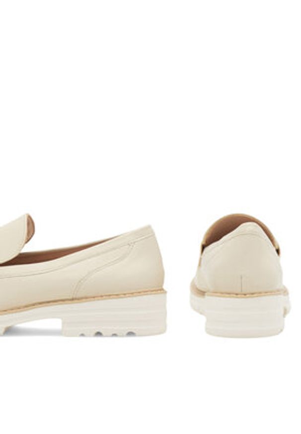 Jenny Fairy Loafersy ELGA WYL3647-2 Écru. Materiał: skóra