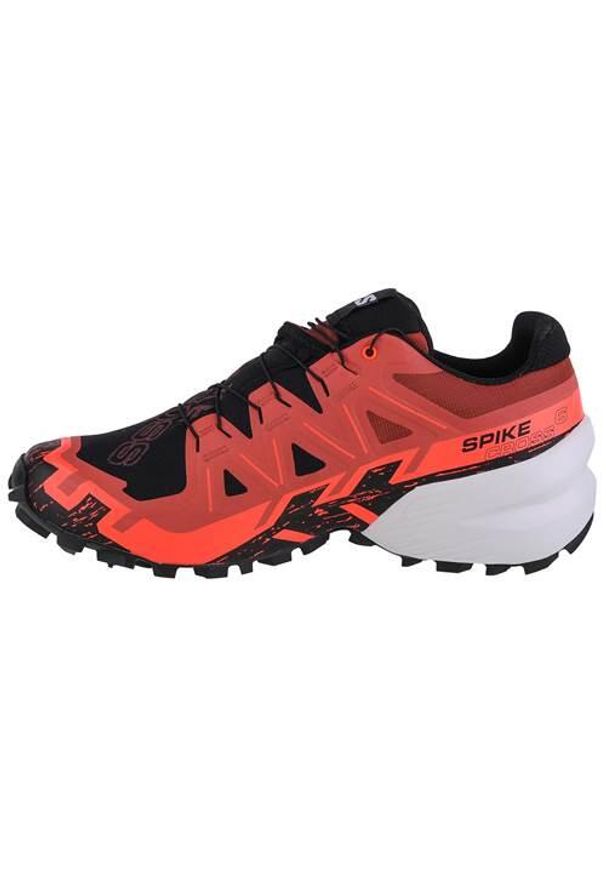 salomon - Buty do biegania męskie Salomon Spikecross 6 Gtx. Zapięcie: sznurówki. Kolor: czerwony. Materiał: tkanina. Szerokość cholewki: normalna