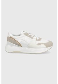Answear Lab buty kolor biały. Zapięcie: sznurówki. Kolor: biały. Materiał: guma. Obcas: na platformie