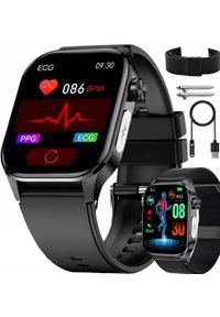 Lazird - SMARTWATCH LAZIRD EKG0025 Męski Zegarek EKG FUNKCJA POMIARU CUKRU CIŚNIENIOMIERZ ROZMOWY. Rodzaj zegarka: smartwatch