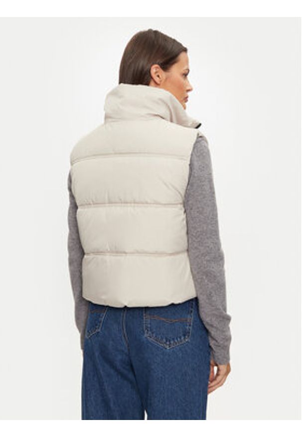 Vero Moda Bezrękawnik Klea 10293918 Écru Regular Fit. Materiał: syntetyk. Długość rękawa: bez rękawów