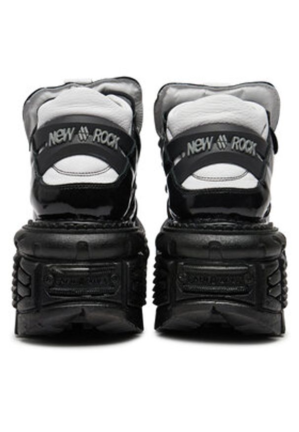 NEW ROCK Sneakersy M-106-S119 Czarny. Kolor: czarny. Materiał: skóra