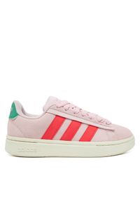 Adidas - adidas Sneakersy Grand Court Alpha JI1717 Różowy. Kolor: różowy. Materiał: skóra, zamsz #1