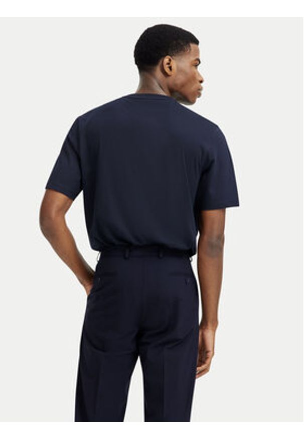 Bugatti T-Shirt 8350-95040 Granatowy Regular Fit. Kolor: niebieski. Materiał: bawełna