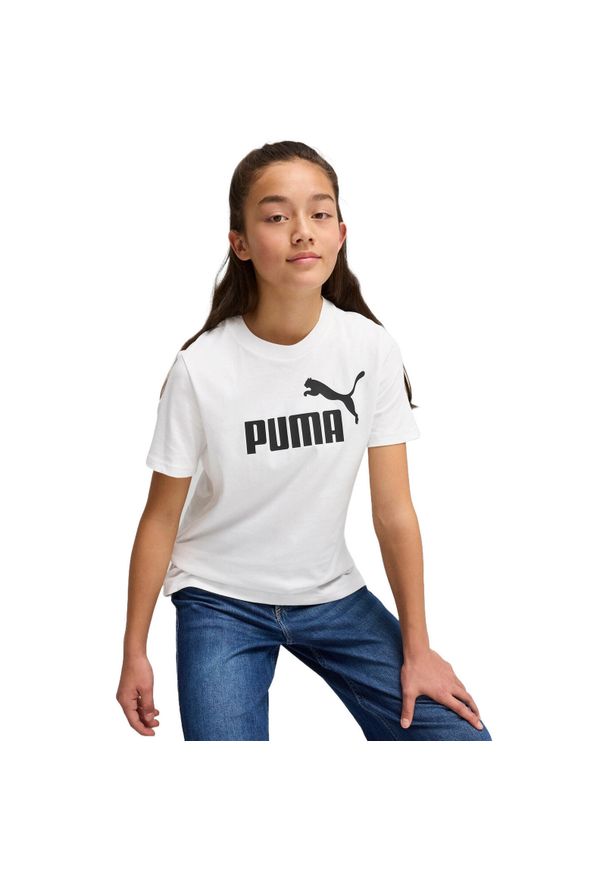 Koszulka Puma Ess No. 1 Logo Tee G, Dzieci. Kolor: biały. Materiał: bawełna, materiał