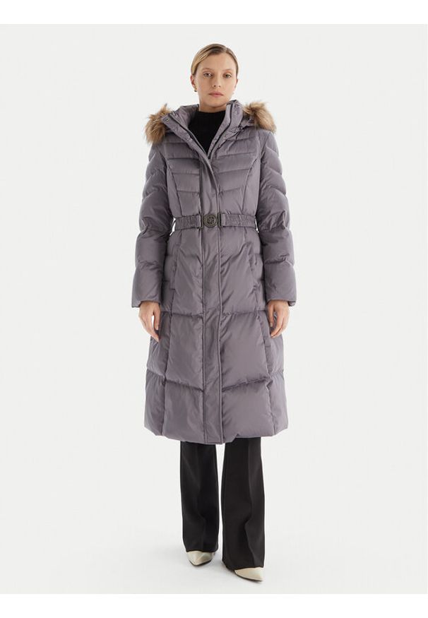 Guess Płaszcz zimowy W5BL29 W2802 Szary Regular Fit. Kolor: szary. Materiał: syntetyk. Sezon: zima