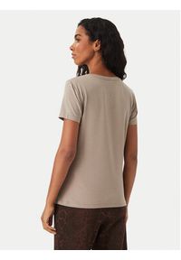 EA7 Emporio Armani T-Shirt 7W001443 AF10373 U6100 Beżowy Slim Fit. Kolor: beżowy. Materiał: bawełna #4