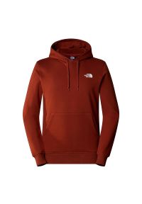Bluza The North Face Seasonal Graphic 0A7X1PUBC1 - brązowa. Typ kołnierza: kaptur. Kolor: brązowy. Materiał: bawełna. Wzór: nadruk. Styl: klasyczny #1