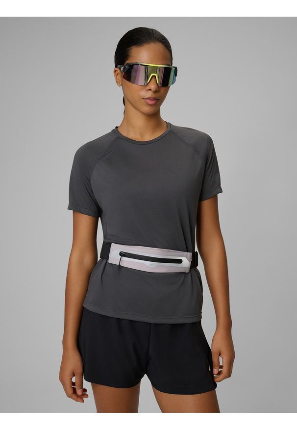 4f - 4F Koszulka do biegania szybkoschnąca damska - żółta S. Kolor: szary. Materiał: dzianina. Długość: długie. Sport: fitness, bieganie