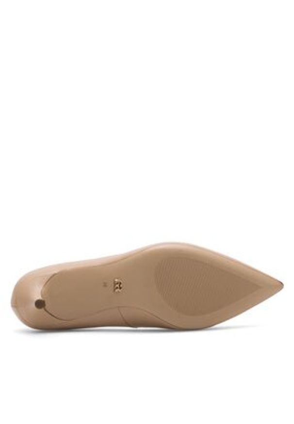 Gino Rossi - GINO ROSSI Czółenka V255-03 Beżowy. Kolor: beżowy. Materiał: skóra. Obcas: na szpilce