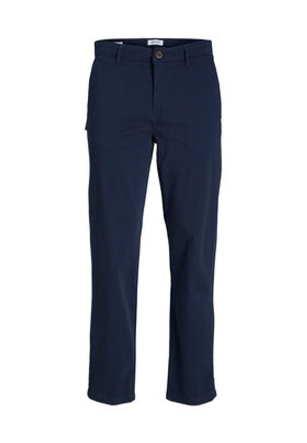 Jack & Jones - Jack&Jones Spodnie materiałowe Kane Bowie 12218621 Granatowy Loose Fit. Kolor: niebieski. Materiał: bawełna