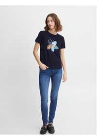 Fransa T-Shirt 20611761 Granatowy Regular Fit. Kolor: niebieski. Materiał: bawełna #7