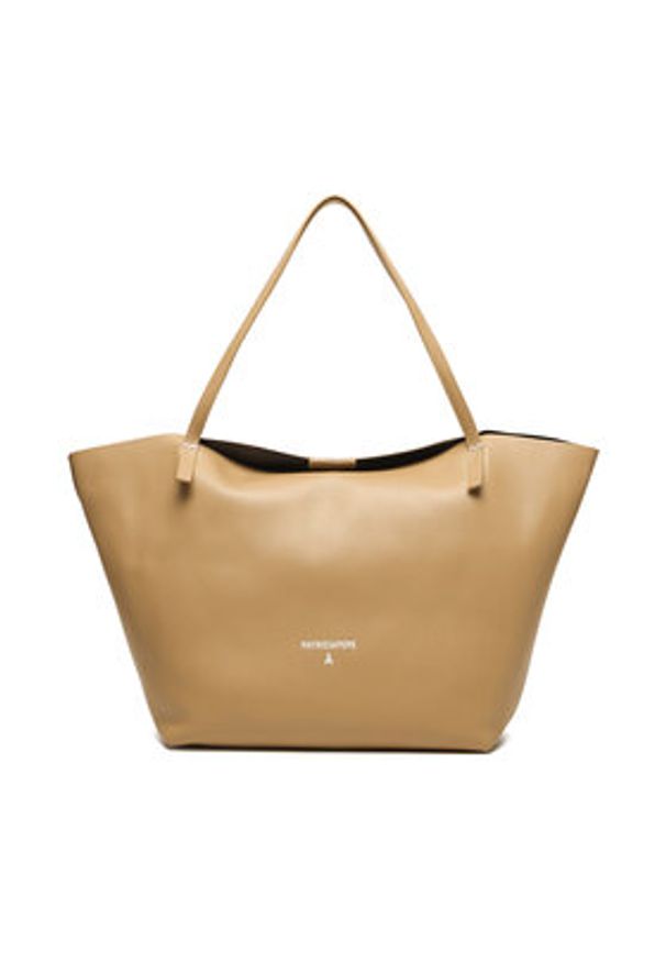 Patrizia Pepe Torebka 2B0130/L148-B775 Beżowy. Kolor: beżowy. Materiał: skórzane