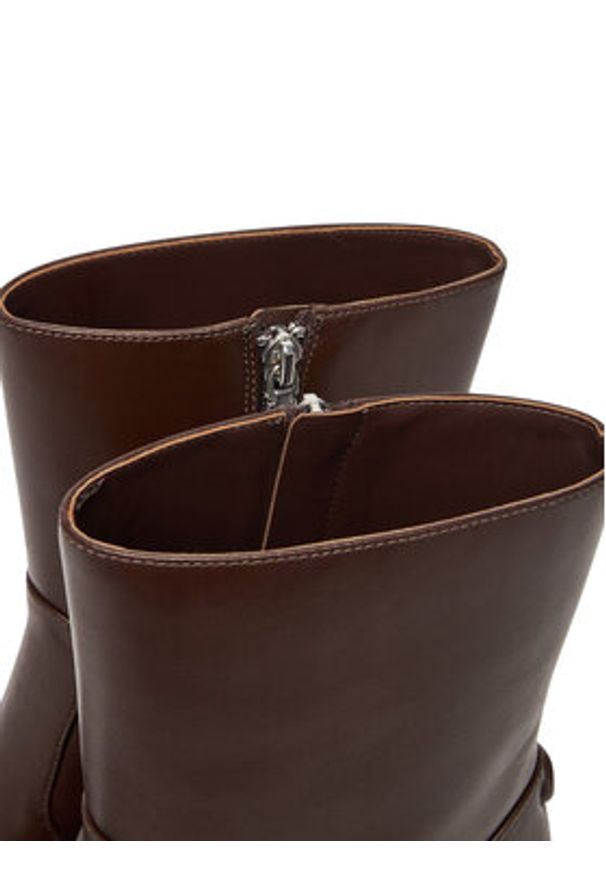 Coach Botki CBO45 Brązowy. Kolor: brązowy. Materiał: skóra