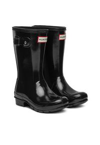 Hunter Kalosze Orginal Kids Gloss JFT6000RGL Czarny. Kolor: czarny. Materiał: kauczuk