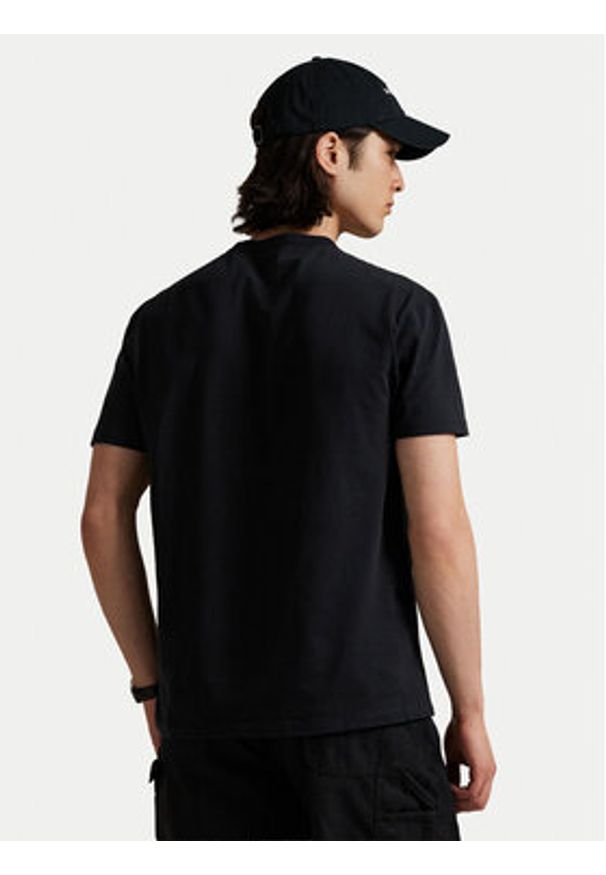 Polo Ralph Lauren T-Shirt 710916698024 Czarny Regular Fit. Typ kołnierza: polo. Kolor: czarny. Materiał: bawełna