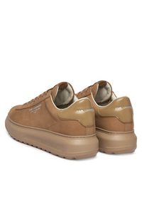 Karl Lagerfeld - KARL LAGERFELD Sneakersy Kapri Lug KL57522 Beżowy. Kolor: beżowy. Materiał: nubuk, skóra #4