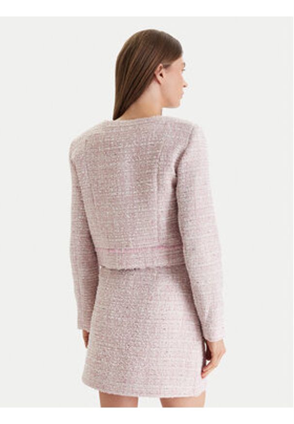 Guess Marynarka W6RL54 WJ632 Różowy Regular Fit. Kolor: różowy. Materiał: syntetyk