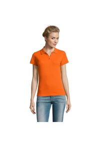 SOL'S - Damska Koszulka Polo Perfect. Typ kołnierza: polo. Kolor: żółty, pomarańczowy, wielokolorowy