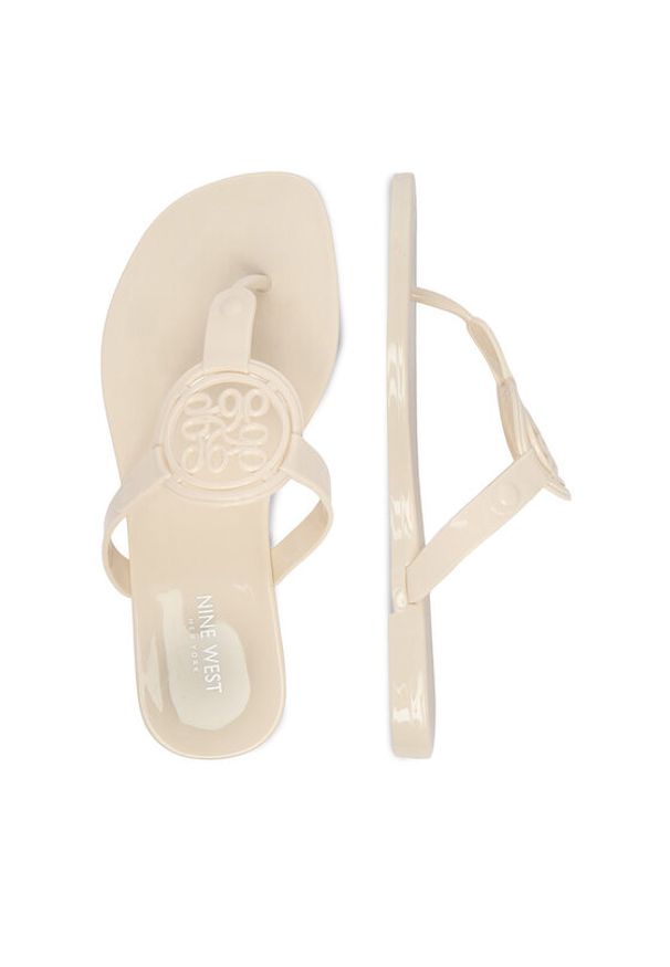 Nine West Japonki CEO-CT0906-1 Écru. Kolor: kremowy. Materiał: syntetyk