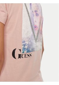 Guess T-Shirt W4BI13 KCJI0 Różowy Regular Fit. Kolor: różowy. Materiał: bawełna #3