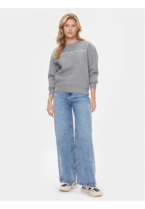 TOMMY HILFIGER - Tommy Hilfiger Jeansy WW0WW39634 Niebieski Wide Leg. Kolor: niebieski