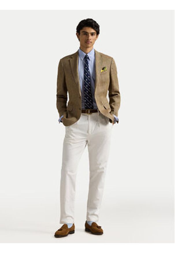 Polo Ralph Lauren Koszula 710968937003 Niebieski Custom Fit. Typ kołnierza: polo. Kolor: niebieski. Materiał: bawełna