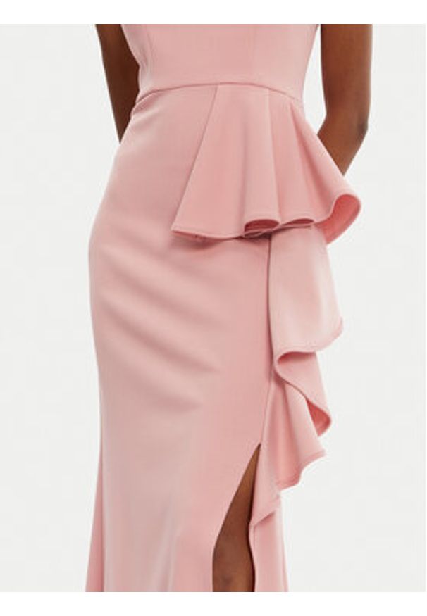 Rinascimento Sukienka wieczorowa CFC0122859003 Różowy Regular Fit. Kolor: różowy. Materiał: syntetyk. Styl: wizytowy