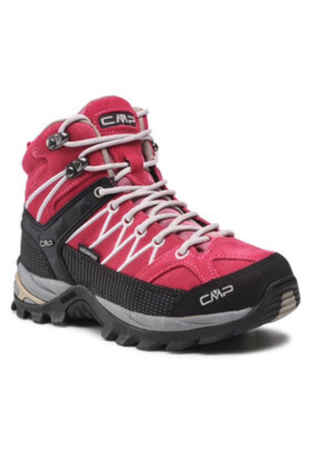 CMP Trekkingi Rigel Mid Wmn Trekking Wp 3Q12946 Różowy. Kolor: różowy. Materiał: zamsz, skóra