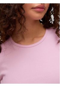 Vero Moda T-Shirt Chloe 10306894 Różowy Slim Fit. Kolor: różowy. Materiał: bawełna #4