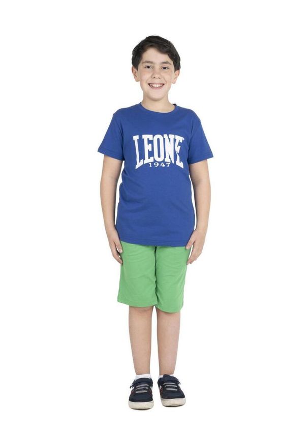 LEONE 1947 APPAREL - Podstawowa koszulka dziecięca. Kolor: niebieski. Sport: joga i pilates