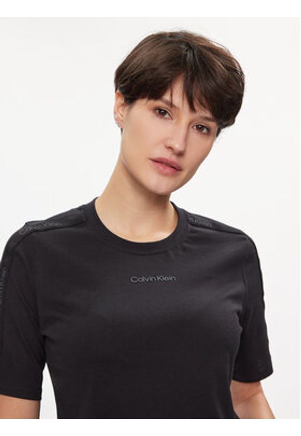 Calvin Klein Performance T-Shirt 00GWS4K234 Czarny Regular Fit. Kolor: czarny. Materiał: bawełna