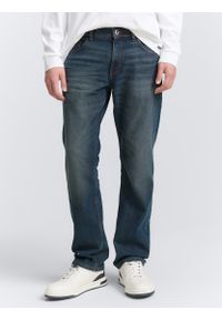 Tom Tailor - Męskie Spodnie Jeansowe Marvin Straight Mid Stone Blue Grey Denim 1047981 10162