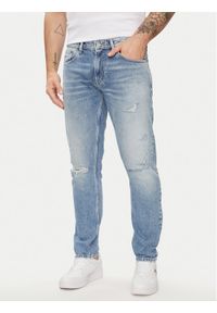 Tommy Jeans Jeansy Austin DM0DM18748 Niebieski Slim Fit. Kolor: niebieski