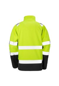 RESULT - Ochronna Męska Kurtka Softshell Z Nadrukiem. Kolor: żółty, wielokolorowy, czarny. Materiał: softshell. Wzór: nadruk #2