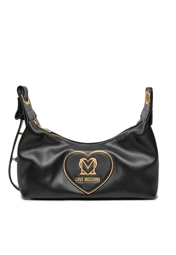 Love Moschino - LOVE MOSCHINO Torebka JC4121PP1LLB0000 Czarny. Kolor: czarny. Materiał: skórzane