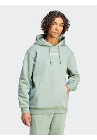 Adidas - adidas Bluza IR8358 Zielony Loose Fit. Kolor: zielony. Materiał: bawełna