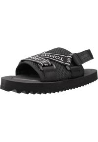 TOMMY HILFIGER - Sandały TOMMY JEANS EN0EN02462 Czarny. Kolor: czarny. Materiał: jeans. Sezon: lato #1