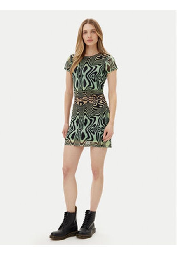 Volcom Sukienka codzienna Filip Rygalski B1312514 Kolorowy Slim Fit. Okazja: na co dzień. Materiał: syntetyk. Wzór: kolorowy. Typ sukienki: proste. Styl: casual