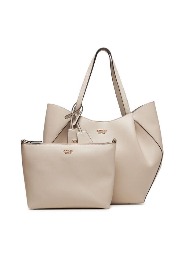 Guess Torebka Amorette HWBG78 98240 Beżowy. Kolor: beżowy. Materiał: skórzane