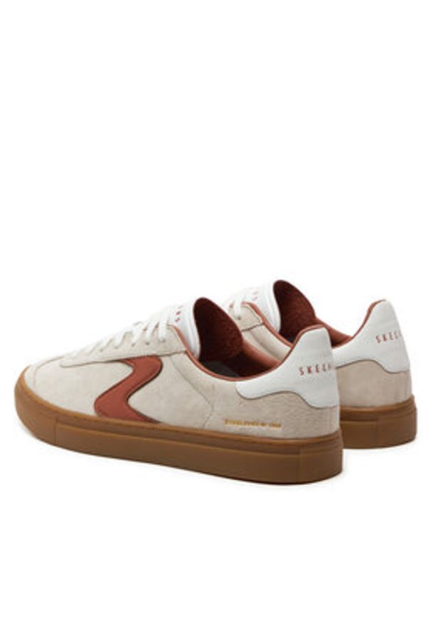 skechers - Skechers Sneakersy Arch Fit Legend Romah 254001/SDNT Écru. Kolor: kremowy. Materiał: zamsz, skóra