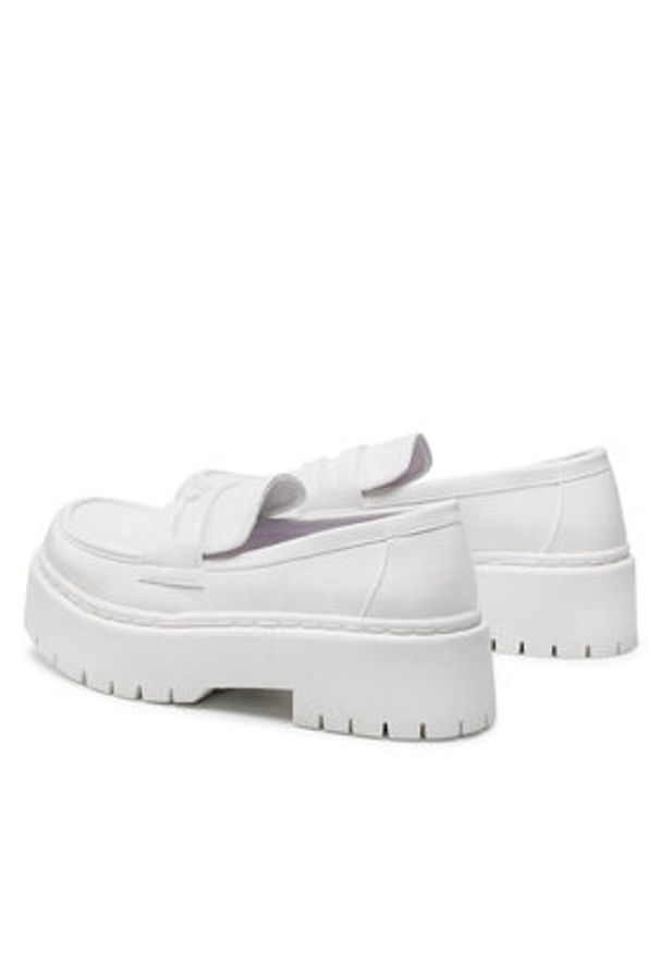 DeeZee Loafersy H13123D-3 Biały. Kolor: biały. Materiał: skóra