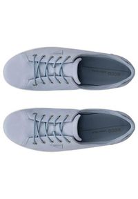 ecco - Buty do chodzenia damskie Ecco Soft 2.0. Kolor: niebieski. Materiał: skóra. Szerokość cholewki: normalna. Sport: turystyka piesza
