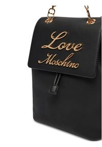 Love Moschino - LOVE MOSCHINO Plecak JC4317PP0LKK0000 Czarny. Kolor: czarny. Materiał: skóra #4