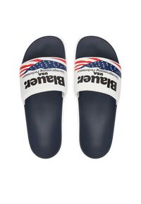 Blauer Klapki S6JASPER01/USA Biały. Kolor: biały. Materiał: syntetyk #4