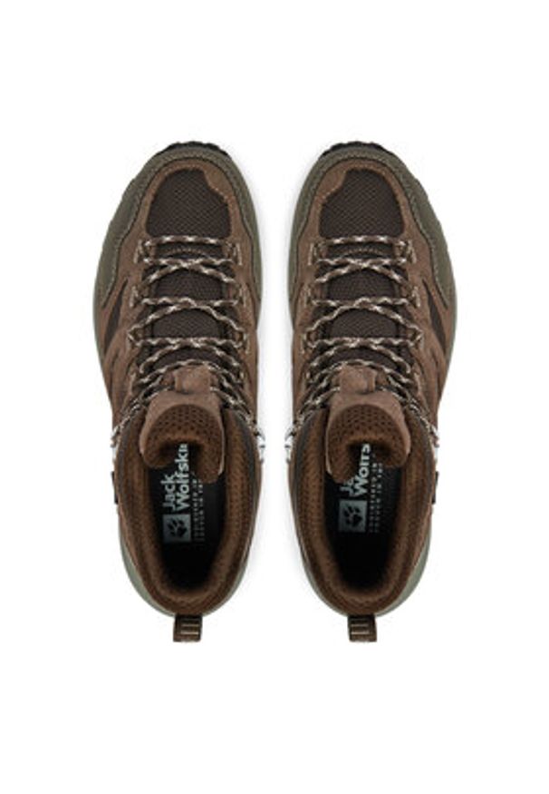 Jack Wolfskin Trekkingi Vojo Tour Texapore Mid M A62072 Brązowy. Kolor: brązowy. Materiał: skóra. Sport: turystyka piesza