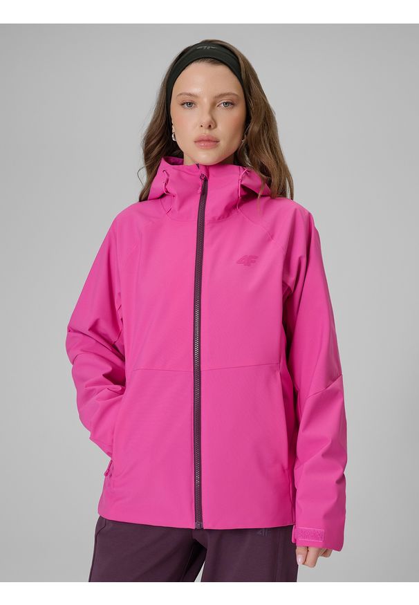 4f - 4F Kurtka przejściowa membrana 5000 damska - różowa L. Okazja: na co dzień. Kolor: różowy. Długość rękawa: raglanowy rękaw. Styl: casual