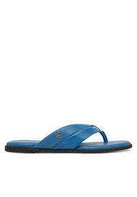 TOMMY HILFIGER - Tommy Hilfiger Japonki FW0FW09216 Niebieski. Kolor: niebieski. Materiał: skóra #3