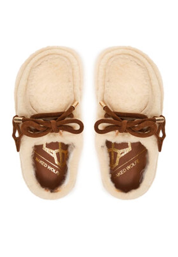 Naked Wolfe Kapcie Blizzard Écru. Materiał: wełna, materiał